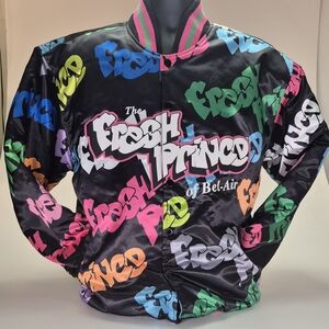 Fresh Prince Black Multicolor Bomber Jacket